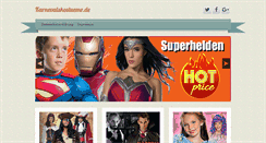 Desktop Screenshot of karnevalskostueme.de